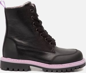 Muyters Veterboots zwart Nubuck 22609
