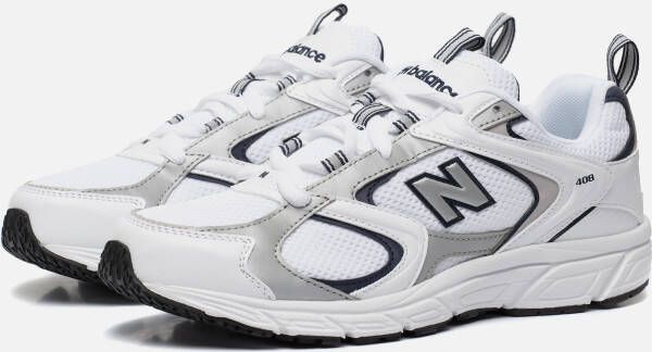 New Balance 408 sneakers wit zwart Uitneembare zool