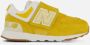 New Balance 574 sneakers geel wit Jongens Meisjes Suede Meerkleurig 21.5 - Thumbnail 2