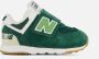 New Balance 574 sneakers donkergroen lichtgroen wit Jongens Meisjes Suede 18 5 - Thumbnail 1