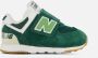 New Balance 574 sneakers donkergroen lichtgroen wit Suede 23 5 - Thumbnail 2