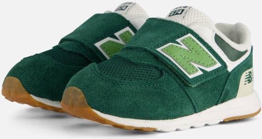 New Balance 574 sneakers donkergroen lichtgroen wit Jongens Meisjes Suede 18 5