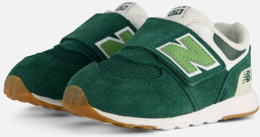 New Balance 574 sneakers donkergroen lichtgroen wit Jongens Meisjes Suede 18 5