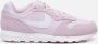 Puma Rebound V6 Lo sneakers Wit Fuchsia Roze Jongens Meisjes Imitatieleer 35.5 - Thumbnail 3