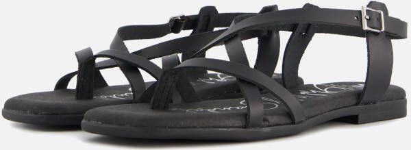 Oh My Sandals Athena Sandalen zwart Leer