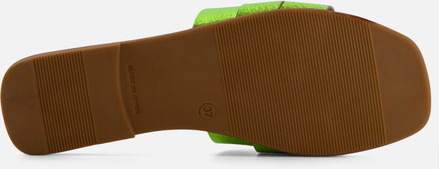OH MY SANDALS Amira Slippers groen Leer Dames - Foto 4