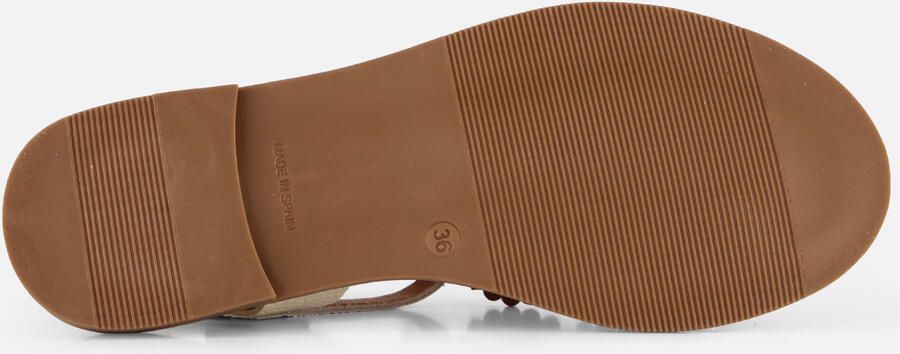 Oh My Sandals Sandalen Bloemen beige Leer - Foto 5