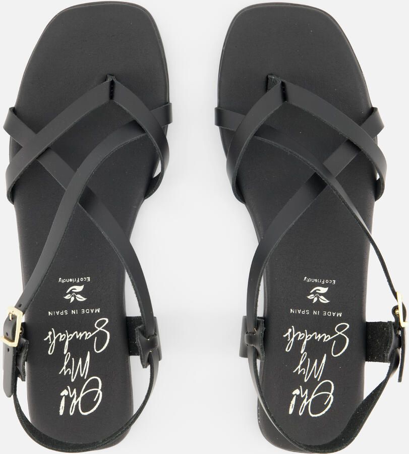 Oh My Sandals Sandalen zwart Leer - Foto 3