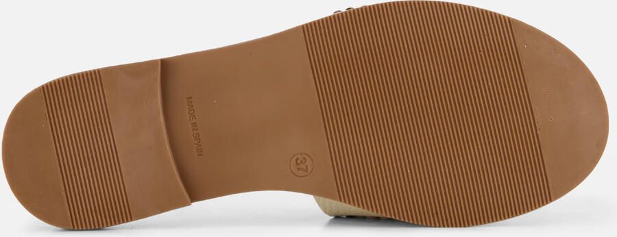 OH MY SANDALS Slippers beige Leer - Foto 4