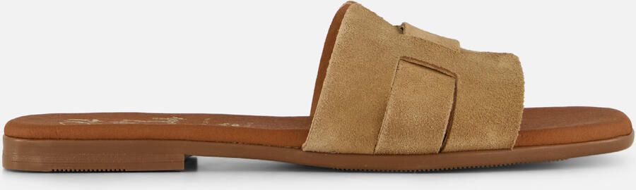 Oh My Sandals Slippers beige Suede - Foto 5