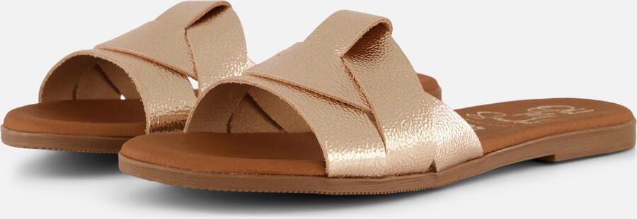 OH MY SANDALS Slippers brons Leer - Foto 5