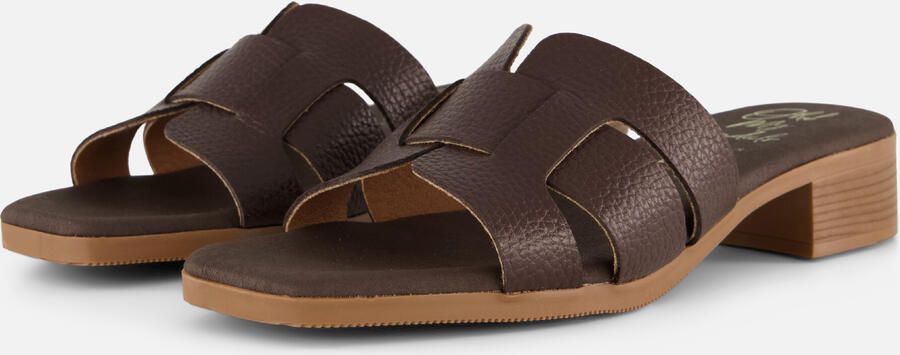 Oh My Sandals Slippers bruin Leer