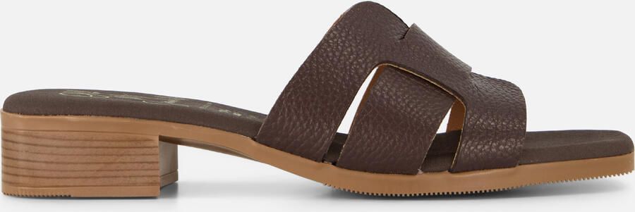 Oh My Sandals Slippers bruin Leer - Foto 5