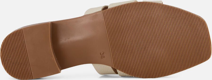 Oh My Sandals Slippers wit Leer - Foto 4