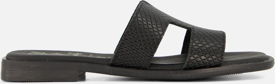 OH MY SANDALS Slippers zwart Leer - Foto 5