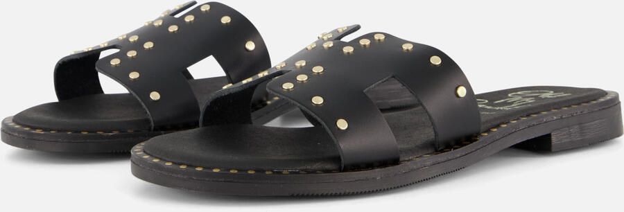 OH MY SANDALS Slippers zwart Leer Dames - Foto 6