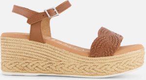 OH MY SANDALS Sandalen bruin Leer