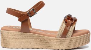 OH MY SANDALS Sandalen cognac Leer