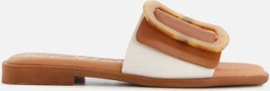 OH MY SANDALS Sandalen cognac Leer
