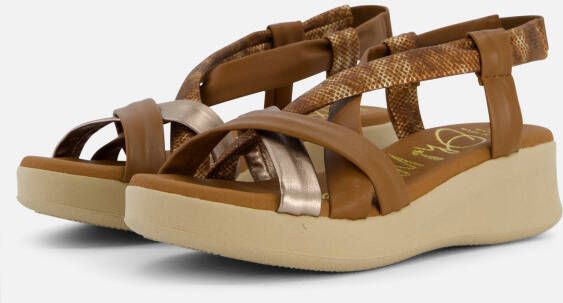 Oh My Sandals Sandalen cognac Leer