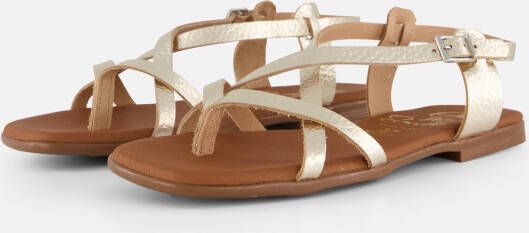 OH MY SANDALS Sandalen goud Leer Dames