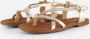 OH MY SANDALS Sandalen goud Leer Dames - Thumbnail 2