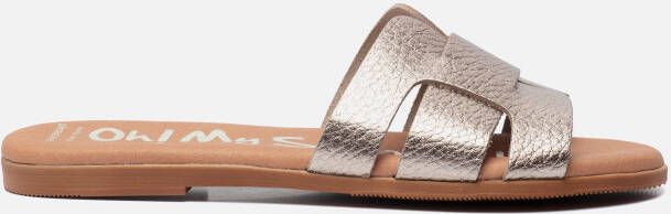 OH MY SANDALS Slippers brons - Schoenen.nl