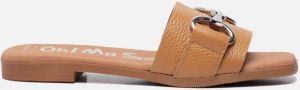OH MY SANDALS Slippers cognac Leer Dames
