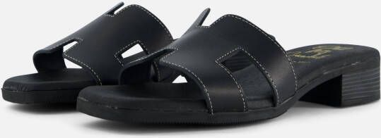 OH MY SANDALS Slippers zwart Leer Dames