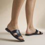 Oh My Sandals Slippers zwart Leer - Thumbnail 1