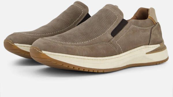 Outfielder Instappers taupe Nubuck