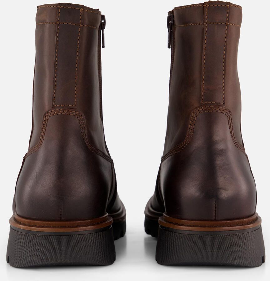 Outfielder Boots Met Rits bruin Leer - Foto 3