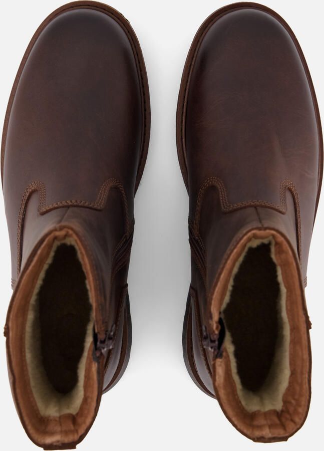 Outfielder Boots Met Rits bruin Leer - Foto 4