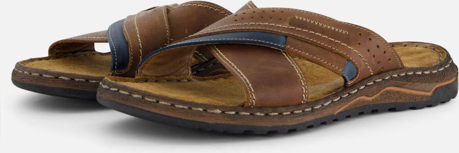 Outfielder Slippers Cognac bruin Leer - Foto 5
