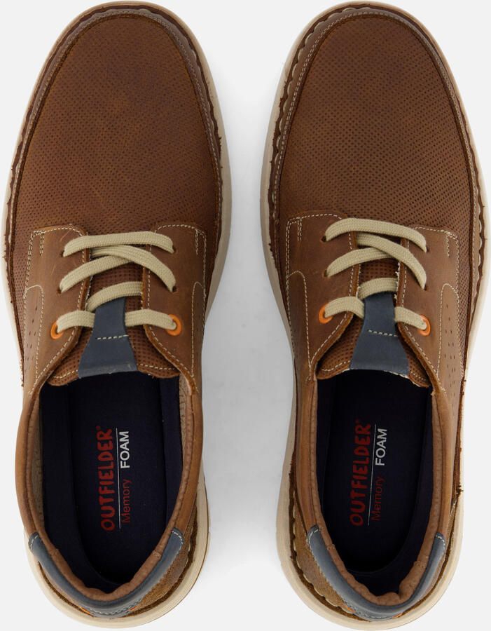 Outfielder Sneakers cognac Leer