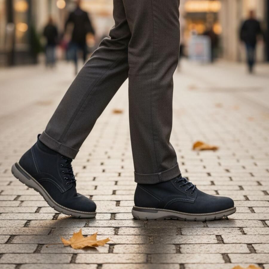 Outfielder Veterboots blauw Nubuck - Foto 2