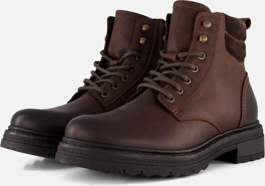 Outfielder Veterboots bruin Leer