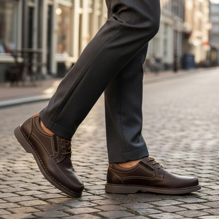 Outfielder Veterschoenen bruin Leer - Foto 2