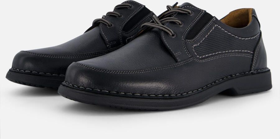 Outfielder Veterschoenen zwart Leer Heren - Foto 2