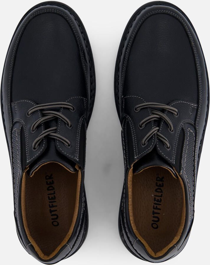Outfielder Veterschoenen zwart Leer Heren - Foto 4