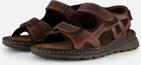 Outfielder Sandalen bruin Leer