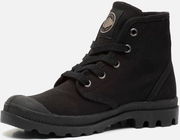 Palladium Pampa Hi Veterschoenen zwart Canvas