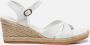 Panama Jack Benisa B803 sandalen met sleehak wit - Thumbnail 1