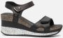 Panama Jack Nica Sport B1 sandalen met sleehak zwart - Thumbnail 3