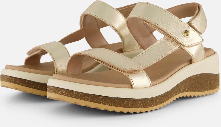 Panama Jack Alana Shine Sandalen goud Leer