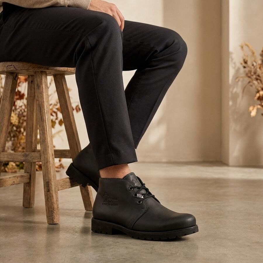 Panama Jack BOTA PANAMA H3 Heren sneakersVrije tijd half-hoog Zwart - Foto 3