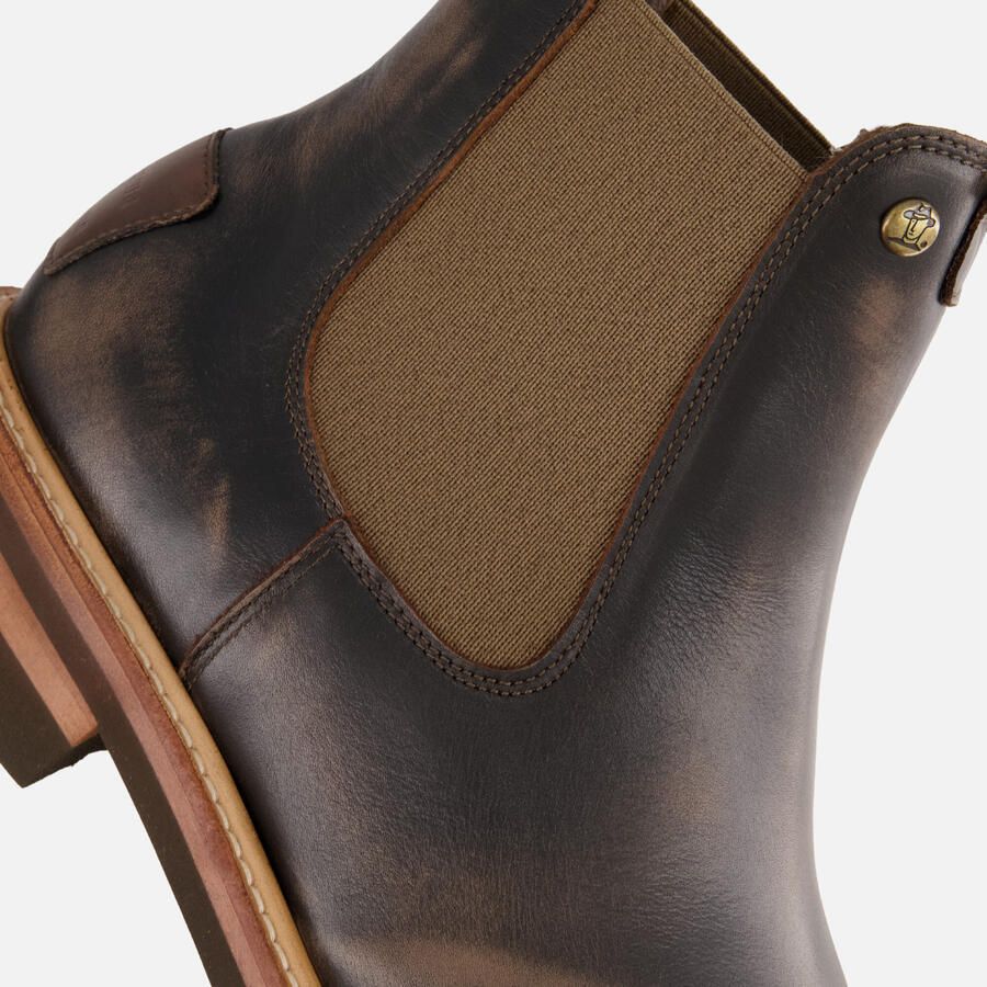 Panama Jack Elvin Igloo Chelsea Boots taupe Leer