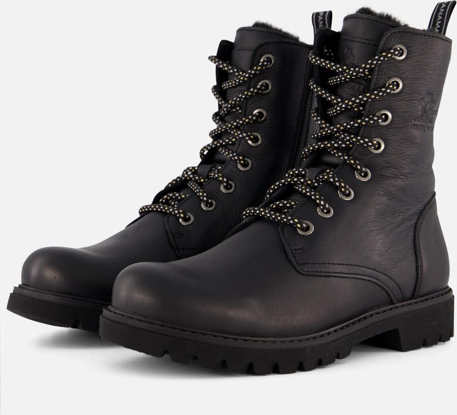 Panama Jack Veterschoenen Frisia veterschoenen enkellaars blokhak met warme voering - Foto 3