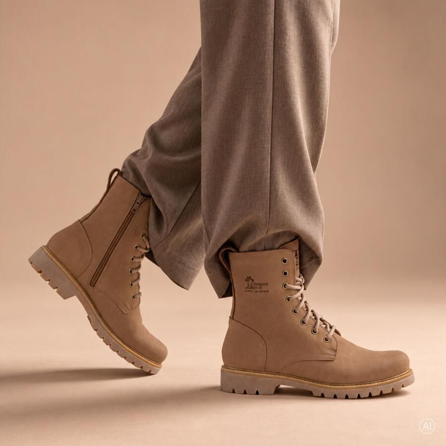 Panama Jack Frisia B37 Veterboots taupe Nubuck Dames