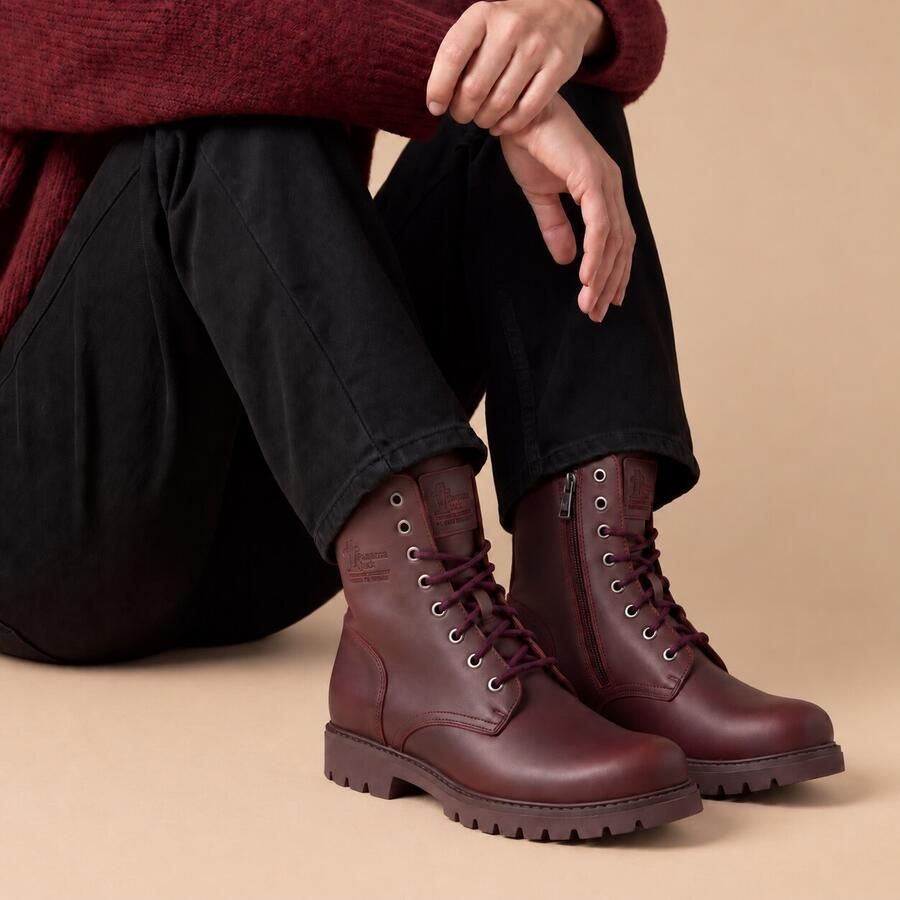 Panama Jack Veterboot Frisia B45 Burdeos Burgundy Rood Warm Gevoerd